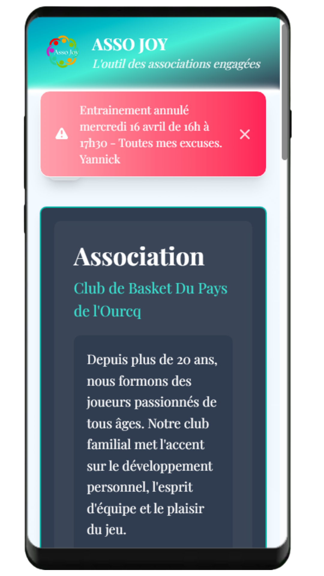 Gestion des adhérents