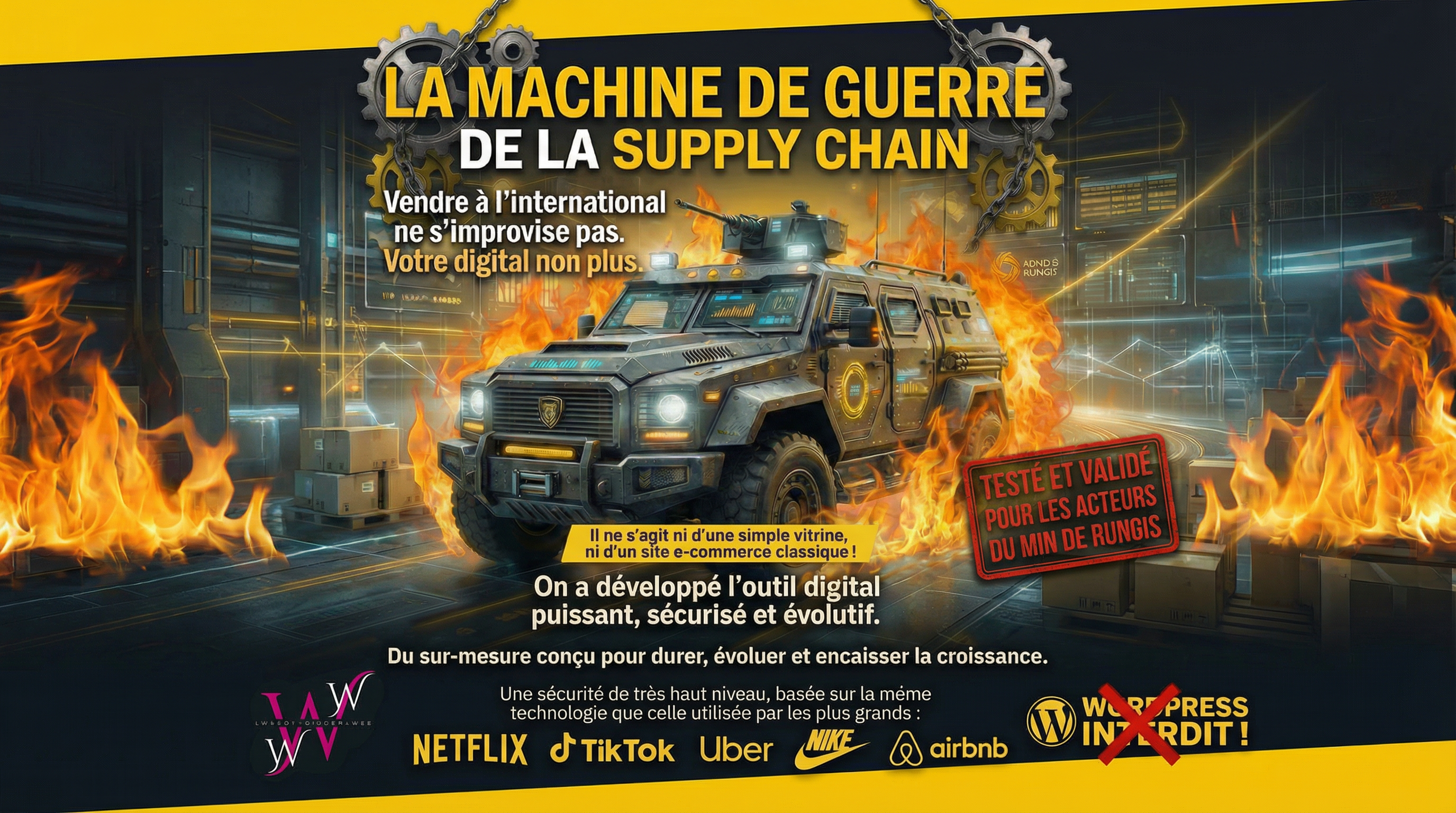 Machine de guerre supply chain - Solution validée par le MIN de Rungis
